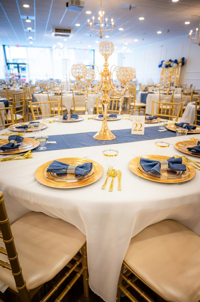 blue and gold